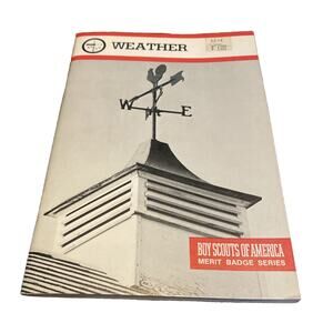 Boy Scouts of America BSA Merit Badge Series Weather VTG 1986 Meteorology Radar‎